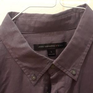 NEW john varvatos lightweight shirt-purple